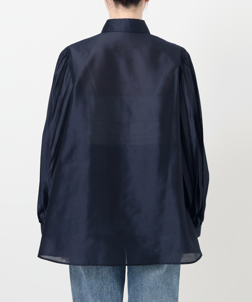 La TOTALITE（ラトータリテ）の「【洗える】オーガンザプリーツブラウス（シャツ/ブラウス・レディース・ベージュ/ネイビー・FREE）」の11枚目の写真