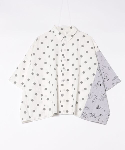 garcon la raison（ギャルソン・ラ・レゾン）の「ドルマンビッグシャツ（レディース）（シャツ/ブラウス・レディース・グレー・2）」の7枚目の写真