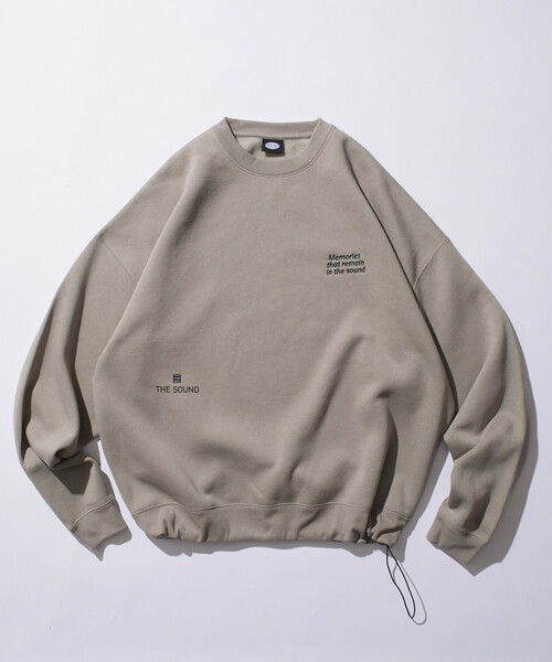 FREAK'S STORE(フリークスストア)の「限定展開 ビッグシルエット ワンポイント刺繍 バックプリント ヘムコード クルーネック スウェット(スウェット・メンズ・グレイッシュベージュ/アッシュグレー/スミクロ/ネイビー・SMALL/MEDIUM/LARGE)」の20枚目の写真