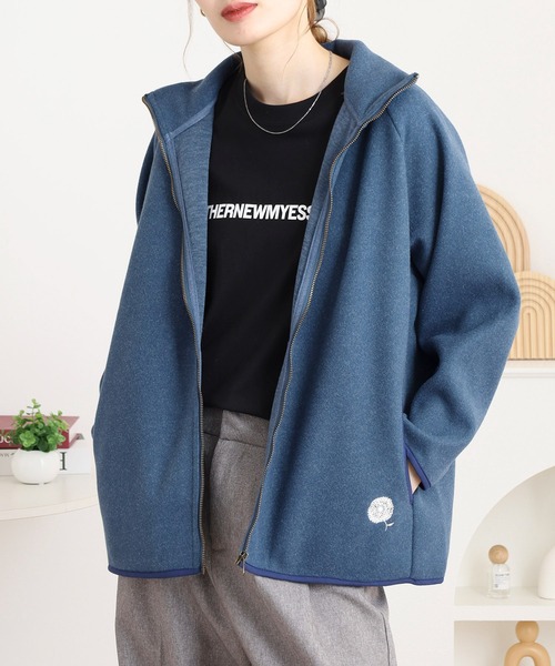 BARNDOOR（バーンドア）の「圧縮ニットフルジップJKT（ブルゾン・レディース・ブラック/ブルー/オートミール/オレンジ・FREE）」の13枚目の写真