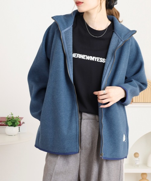 BARNDOOR（バーンドア）の「圧縮ニットフルジップJKT（ブルゾン・レディース・ブラック/ブルー/オートミール/オレンジ・FREE）」の14枚目の写真