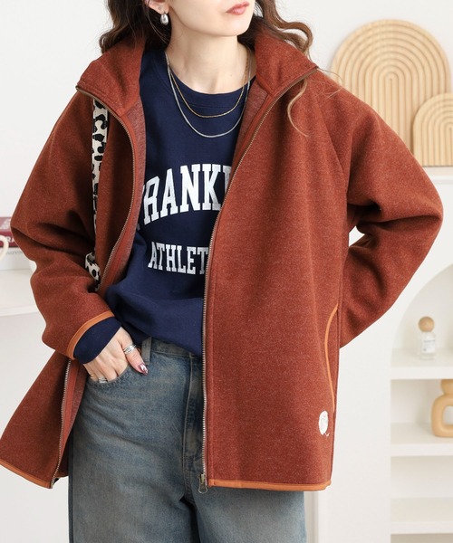 BARNDOOR（バーンドア）の「圧縮ニットフルジップJKT（ブルゾン・レディース・ブラック/ブルー/オートミール/オレンジ・FREE）」の17枚目の写真