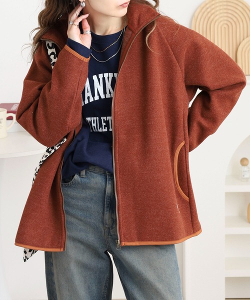 BARNDOOR（バーンドア）の「圧縮ニットフルジップJKT（ブルゾン・レディース・ブラック/ブルー/オートミール/オレンジ・FREE）」の19枚目の写真
