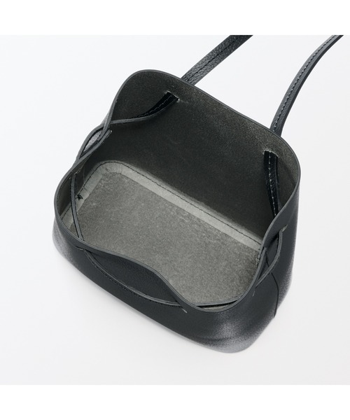 ヌメ革 巾着バッグ（ショルダーバッグ）｜無印良品（ムジルシリョウ