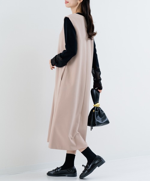 ANNA LUNA(アンナルナ)の「【ANNA LUNA】 華やぎ フリル ジャンパースカート(ジャンパースカート・レディース・ブラック/ベージュ・MEDIUM)」の20枚目の写真