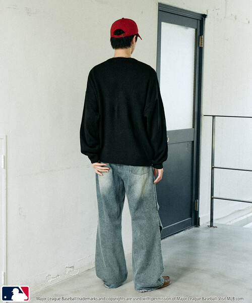 MLB(メジャーリーグベースボール)の「MLB/メジャーリーグベースボール 別注 ANIMAL KNIT TOPS/アニマルクルーネックニット(限定展開)(ニット/セーター・メンズ・グレー/ブラウン/ブラック・MEDIUM/LARGE/SMALL)」の16枚目の写真
