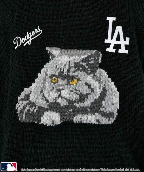 MLB(メジャーリーグベースボール)の「MLB/メジャーリーグベースボール 別注 ANIMAL KNIT TOPS/アニマルクルーネックニット(限定展開)(ニット/セーター・メンズ・グレー/ブラウン/ブラック・MEDIUM/LARGE/SMALL)」の20枚目の写真