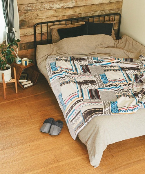 BAYFLOW（ベイフロー）の「BFフリースブランケットL 25AW（ブランケット・メンズ・ブラウン系/ホワイト系/グレー系/ブラック系・ONE SIZE）」の5枚目の写真