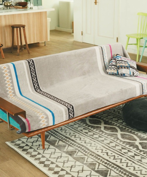 BAYFLOW（ベイフロー）の「BFフリースブランケットL 25AW（ブランケット・メンズ・ブラウン系/ホワイト系/グレー系/ブラック系・ONE SIZE）」の6枚目の写真