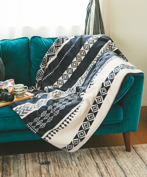 BAYFLOW（ベイフロー）の「BFフリースブランケットL 25AW（ブランケット・メンズ・ブラウン系/ホワイト系/グレー系/ブラック系・ONE SIZE）」の8枚目の写真