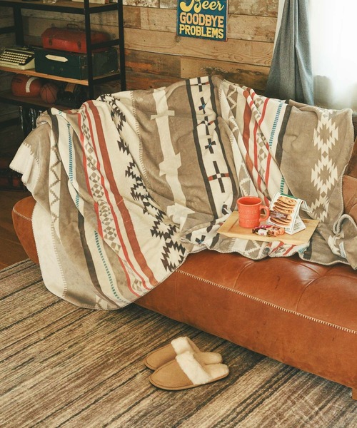 BAYFLOW（ベイフロー）の「BFフリースブランケットL 25AW（ブランケット・メンズ・ブラウン系/ホワイト系/グレー系/ブラック系・ONE SIZE）」の12枚目の写真