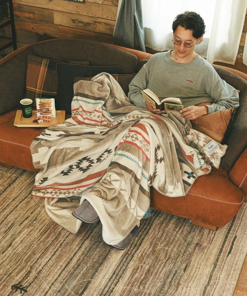 BAYFLOW（ベイフロー）の「BFフリースブランケットL 25AW（ブランケット・メンズ・ブラウン系/ホワイト系/グレー系/ブラック系・ONE SIZE）」の13枚目の写真