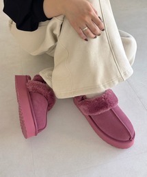 ファーサンダル」に該当するサンダル（ピンク/桃色系・厚底