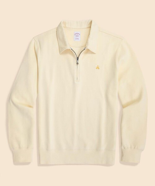 BROOKS BROTHERS(ブルックスブラザーズ)の「コットンジャージー GFロゴ ハーフジップカラー プルオーバー(スウェット・メンズ・キャメル/ダークブラウン/ネイビー・X-LARGE/LARGE/SMALL/MEDIUM)」の3枚目の写真