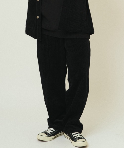 BIG MIKE(ビッグマイク)の「BIG MIKE ビックマイク / セットアップ対応 コーデュロイ イージーパンツ 102547500(その他パンツ・メンズ・ブラック/ベージュ/ダークグリーン・LARGE/MEDIUM/X-LARGE)」の1枚目の写真
