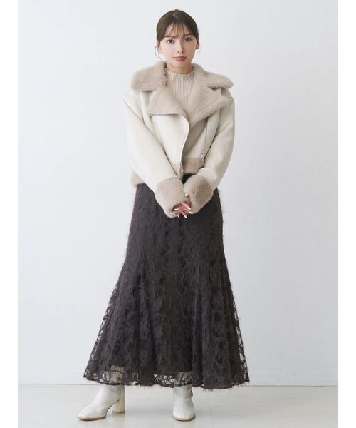 セール】フェイクムートンボンバージャケット（ムートンコート