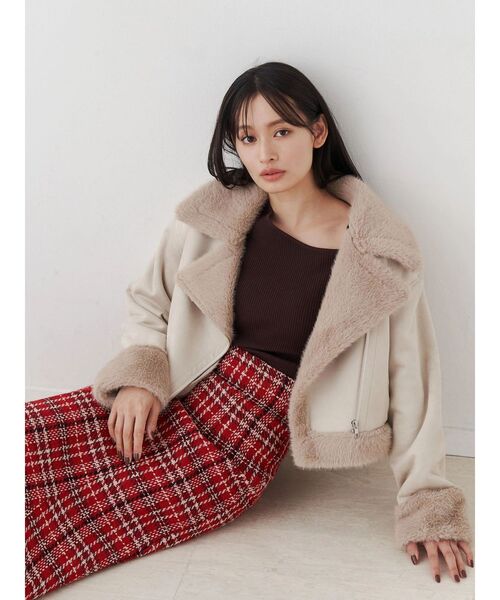 セール】フェイクムートンボンバージャケット（ムートンコート