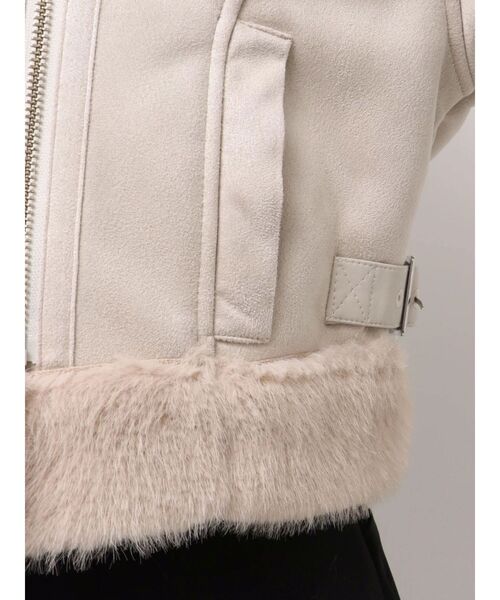 フェイクムートンボンバージャケット（ムートンコート）｜MERCURYDUO