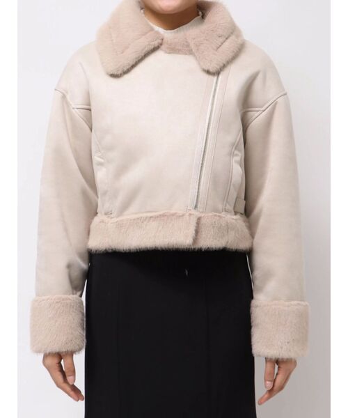 フェイクムートンボンバージャケット（ムートンコート）｜MERCURYDUO