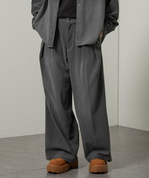 メンズのその他パンツ（グレー/灰色系・ワイド・ルーズ）ファッション