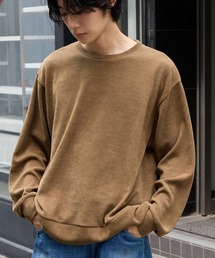 〈抗菌・防臭〉コーデュロイタッチオーバーサイズリブカットソー