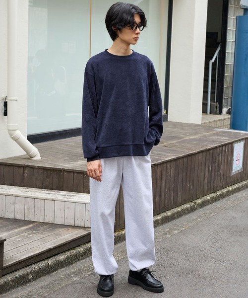 抗菌・防臭〉コーデュロイタッチオーバーサイズリブカットソー MONO