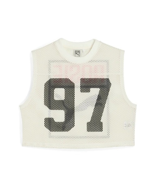 PUMA(プーマ)の「PUMA PUMA x ROSE RELAXED MESH TOP(プーマ プーマ x ロゼ リラックスド メッシュ トップ)(シャツ/ブラウス・レディース・ブラック系/ホワイト系・SMALL/MEDIUM/LARGE)」の3枚目の写真