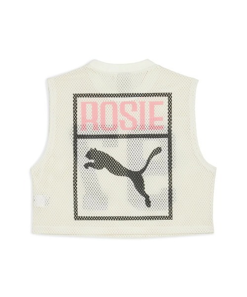 PUMA(プーマ)の「PUMA PUMA x ROSE RELAXED MESH TOP(プーマ プーマ x ロゼ リラックスド メッシュ トップ)(シャツ/ブラウス・レディース・ブラック系/ホワイト系・SMALL/MEDIUM/LARGE)」の4枚目の写真
