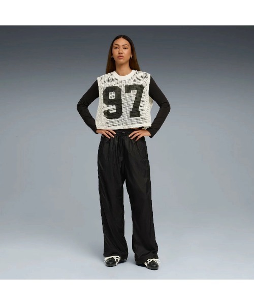 PUMA(プーマ)の「PUMA PUMA x ROSE RELAXED MESH TOP(プーマ プーマ x ロゼ リラックスド メッシュ トップ)(シャツ/ブラウス・レディース・ブラック系/ホワイト系・SMALL/MEDIUM/LARGE)」の8枚目の写真