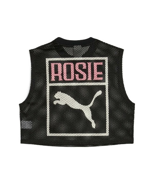 PUMA(プーマ)の「PUMA PUMA x ROSE RELAXED MESH TOP(プーマ プーマ x ロゼ リラックスド メッシュ トップ)(シャツ/ブラウス・レディース・ブラック系/ホワイト系・SMALL/MEDIUM/LARGE)」の10枚目の写真