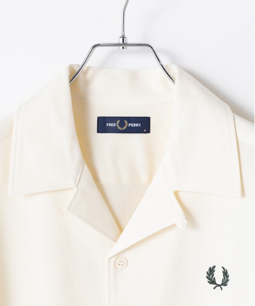 FRED PERRY（フレッドペリー）の「【FRED PERRY】COMPRESS MESH REVERE COLLAR SH M1745（シャツ/ブラウス・メンズ・ネイビー/オフホワイト/ブラック・M/S/XL/L）」の17枚目の写真