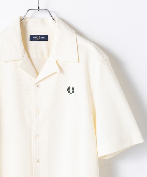 FRED PERRY(フレッドペリー)の「【FRED PERRY】COMPRESS MESH REVERE COLLAR SH M1745(シャツ/ブラウス・メンズ・ネイビー/オフホワイト/ブラック・M/S/XL/L)」の22枚目の写真