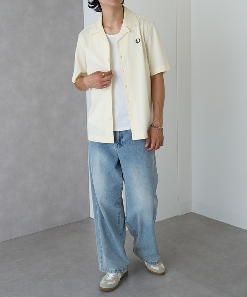 FRED PERRY(フレッドペリー)の「【FRED PERRY】COMPRESS MESH REVERE COLLAR SH M1745(シャツ/ブラウス・メンズ・ネイビー/オフホワイト/ブラック・M/S/XL/L)」の20枚目の写真