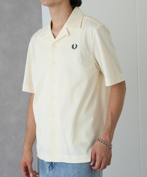FRED PERRY(フレッドペリー)の「【FRED PERRY】COMPRESS MESH REVERE COLLAR SH M1745(シャツ/ブラウス・メンズ・ネイビー/オフホワイト/ブラック・M/S/XL/L)」の14枚目の写真