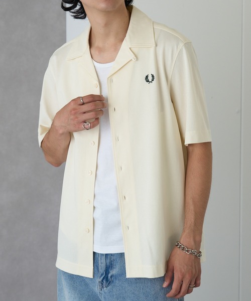 FRED PERRY(フレッドペリー)の「【FRED PERRY】COMPRESS MESH REVERE COLLAR SH M1745(シャツ/ブラウス・メンズ・ネイビー/オフホワイト/ブラック・M/S/XL/L)」の16枚目の写真