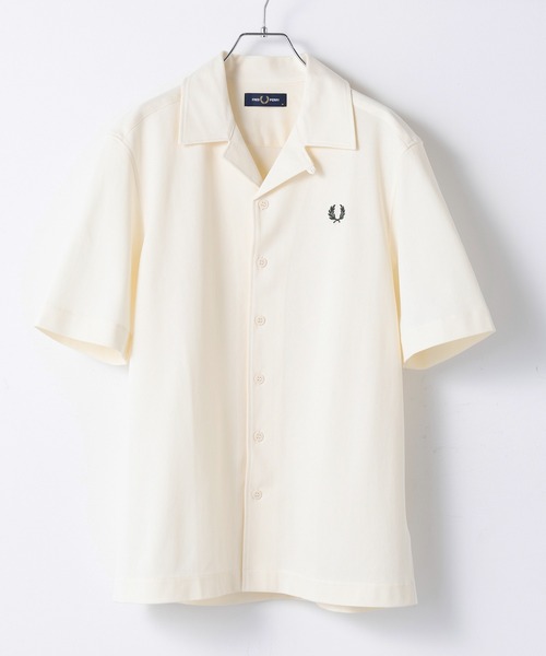 FRED PERRY(フレッドペリー)の「【FRED PERRY】COMPRESS MESH REVERE COLLAR SH M1745(シャツ/ブラウス・メンズ・ネイビー/オフホワイト/ブラック・M/S/XL/L)」の11枚目の写真