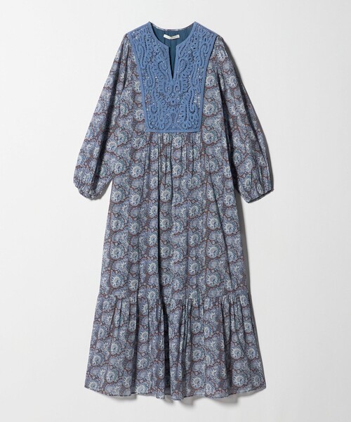 NE QUITTEZ PAS!(ヌキテパ)の「<ne Quittez pas>ペイズリーレースドレス(ワンピース・レディース・ネイビー・M)」の8枚目の写真