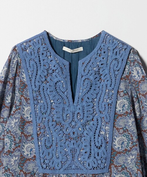 NE QUITTEZ PAS!(ヌキテパ)の「<ne Quittez pas>ペイズリーレースドレス(ワンピース・レディース・ネイビー・M)」の10枚目の写真