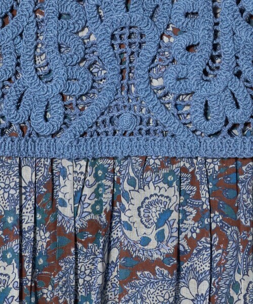 NE QUITTEZ PAS!(ヌキテパ)の「<ne Quittez pas>ペイズリーレースドレス(ワンピース・レディース・ネイビー・M)」の14枚目の写真