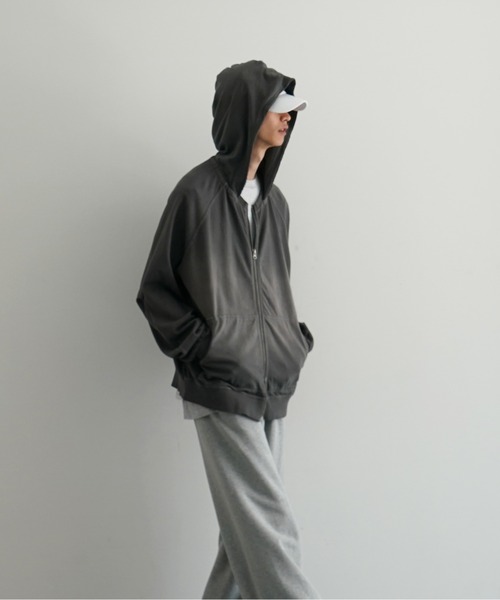 sansangear thum hole zip hoodie サイズ1 sansangear thum hole zip hoodie サイズ1