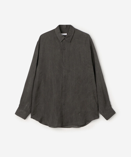 Kaptain Sunshine（キャプテン サンシャイン）の「KAPTAIN SUNSHINE | 先染めストライプ レギュラーカラー長袖シャツ MEN（シャツ/ブラウス・メンズ・チャコール・4/3）」の2枚目の写真