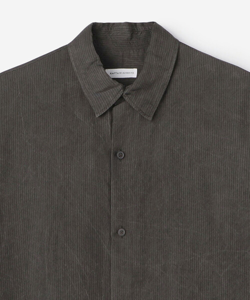 KAPTAIN SUNSHINE | 先染めストライプ レギュラーカラー長袖シャツ MEN