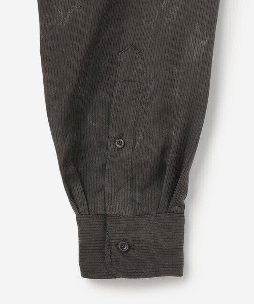 Kaptain Sunshine（キャプテン サンシャイン）の「KAPTAIN SUNSHINE | 先染めストライプ レギュラーカラー長袖シャツ MEN（シャツ/ブラウス・メンズ・チャコール・4/3）」の5枚目の写真