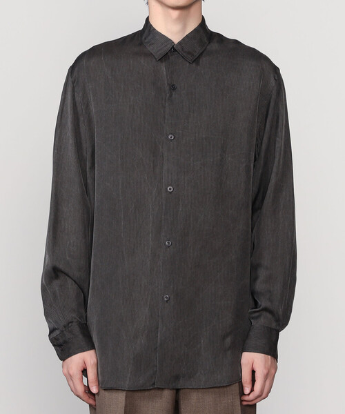 KAPTAIN SUNSHINE | 先染めストライプ レギュラーカラー長袖シャツ MEN