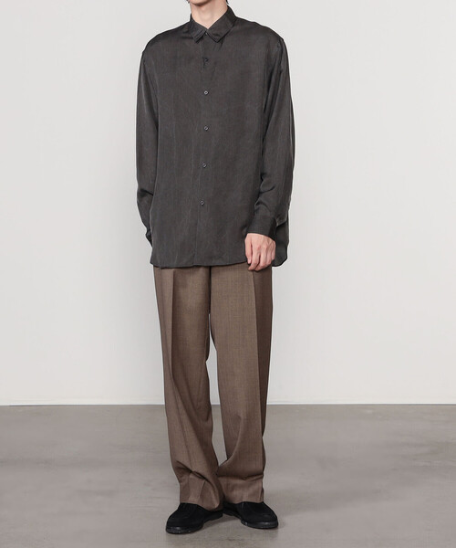 KAPTAIN SUNSHINE | 先染めストライプ レギュラーカラー長袖シャツ MEN