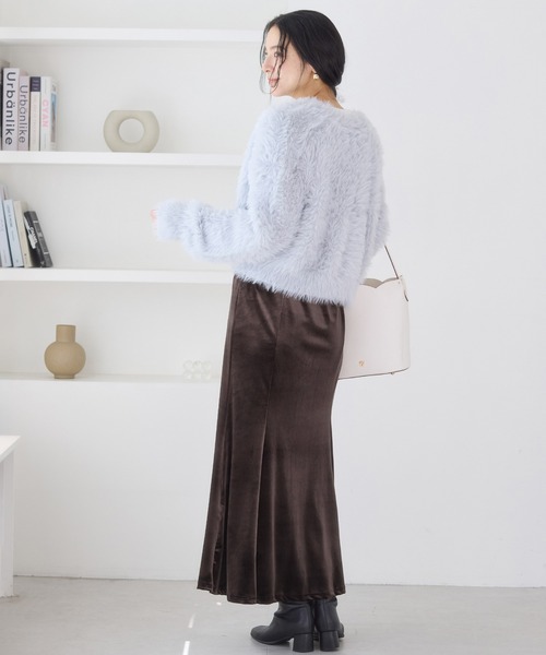 VIS(ビス)の「ベロアナロースカート(スカート・レディース・ブラック/ダークブラウン・S/M)」の10枚目の写真