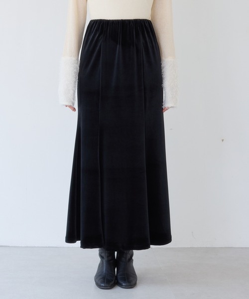 VIS(ビス)の「ベロアナロースカート(スカート・レディース・ブラック/ダークブラウン・S/M)」の11枚目の写真