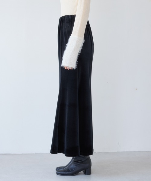 VIS(ビス)の「ベロアナロースカート(スカート・レディース・ブラック/ダークブラウン・S/M)」の12枚目の写真