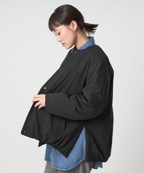 セール】［size SHORTあり］パフィー ノーカラー ブルゾン 撥水 保温性