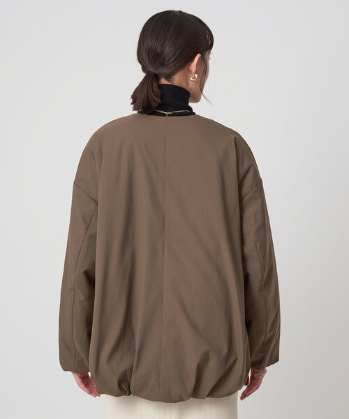 セール】［size SHORTあり］パフィー ノーカラー ブルゾン 撥水 保温性